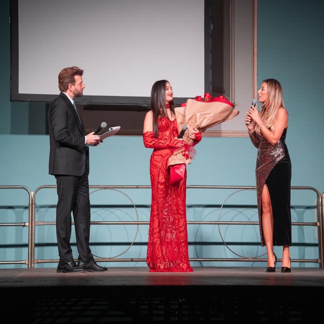 Francesca Galdiero durante un momento sul palco